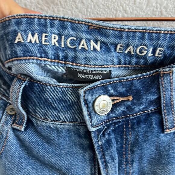 American Eagle Comfort Stretch Waistband Mom Jean Blowout Knee Distressed 6 - Picture 5 of 9
